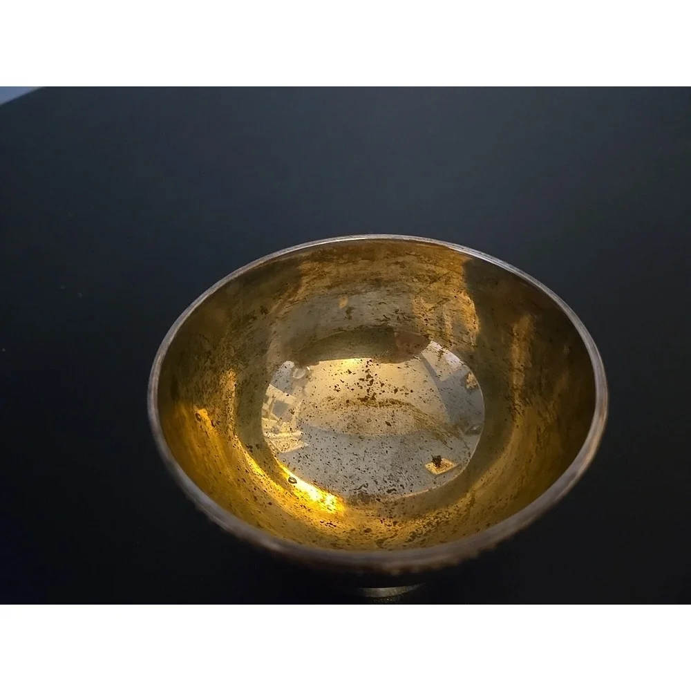 Vintage EP On Copper England Silverplate Footed Trophy Bowl‎ 3.5